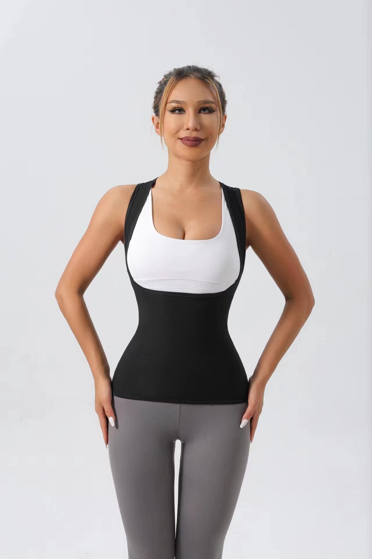 ContouraFit Neoprene Sculpt & Sweat Vest – Waist Trainer + Body Shaper Tank for Women
