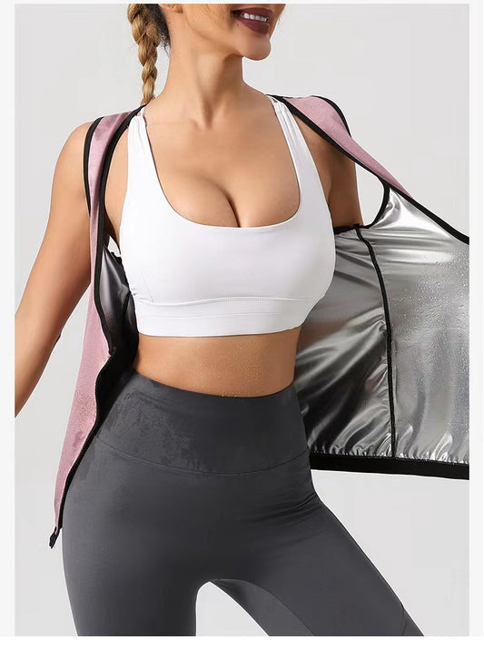 ContouraFit Neoprene Sculpt & Sweat Vest – Waist Trainer + Body Shaper Tank for Women