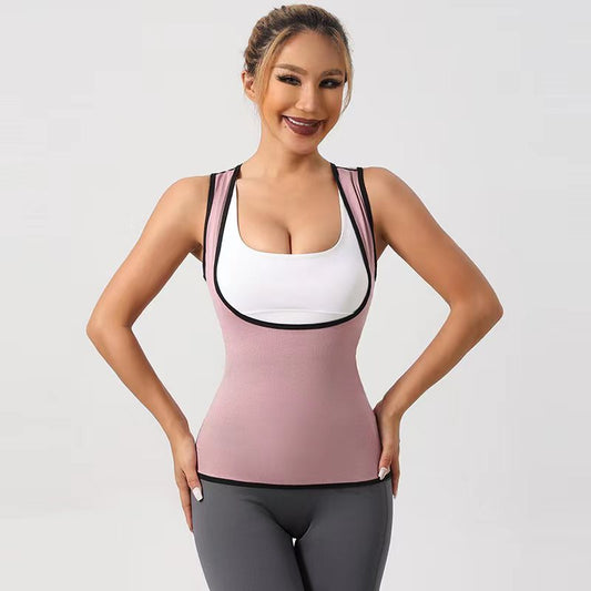 ContouraFit Neoprene Sculpt & Sweat Vest – Waist Trainer + Body Shaper Tank for Women